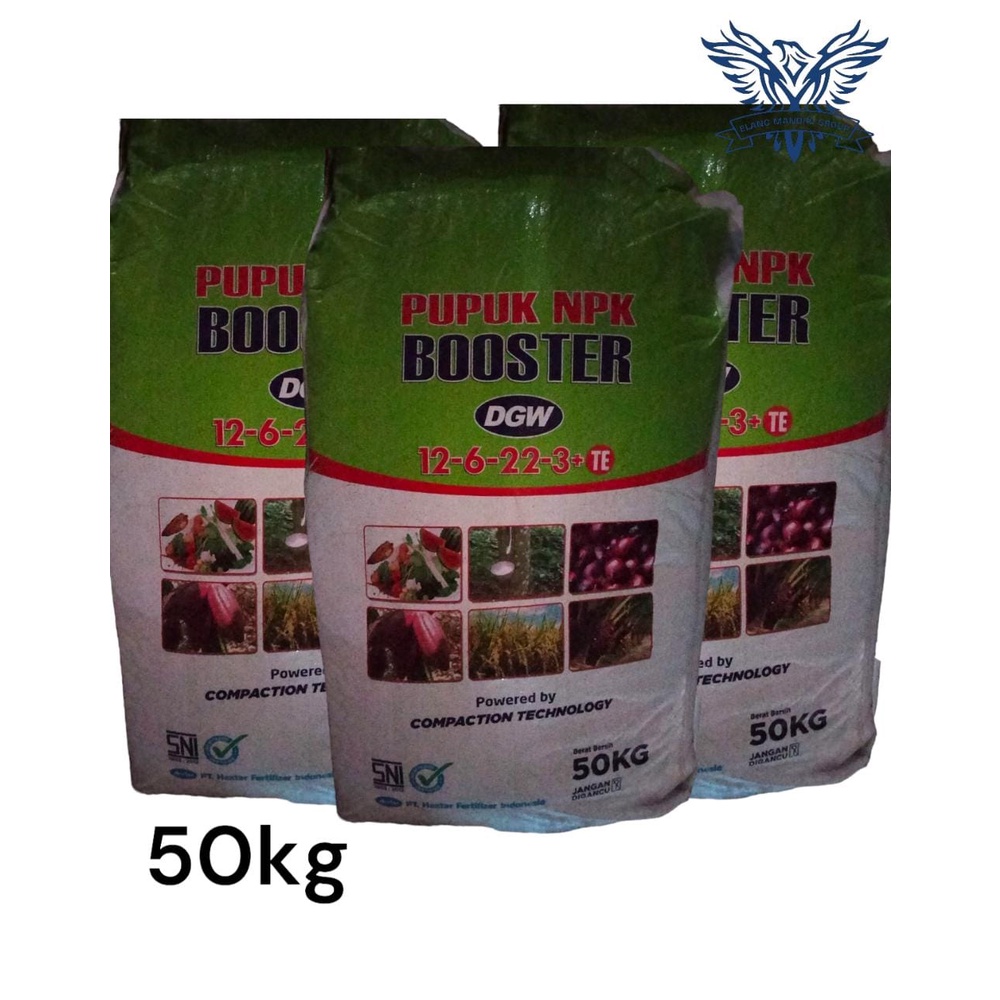 Karungan Pupuk DGW NPK 12 6 22 3 + TE BOOSTER 50kg 1Ball Kandungan  N 12%, P2O5 6%, K2O 22%, MgO 3% Meningkatkan pertumbuhan bobot buah dan ketahanan terhadap penyakit  Hextar Fertilizer Indonesia