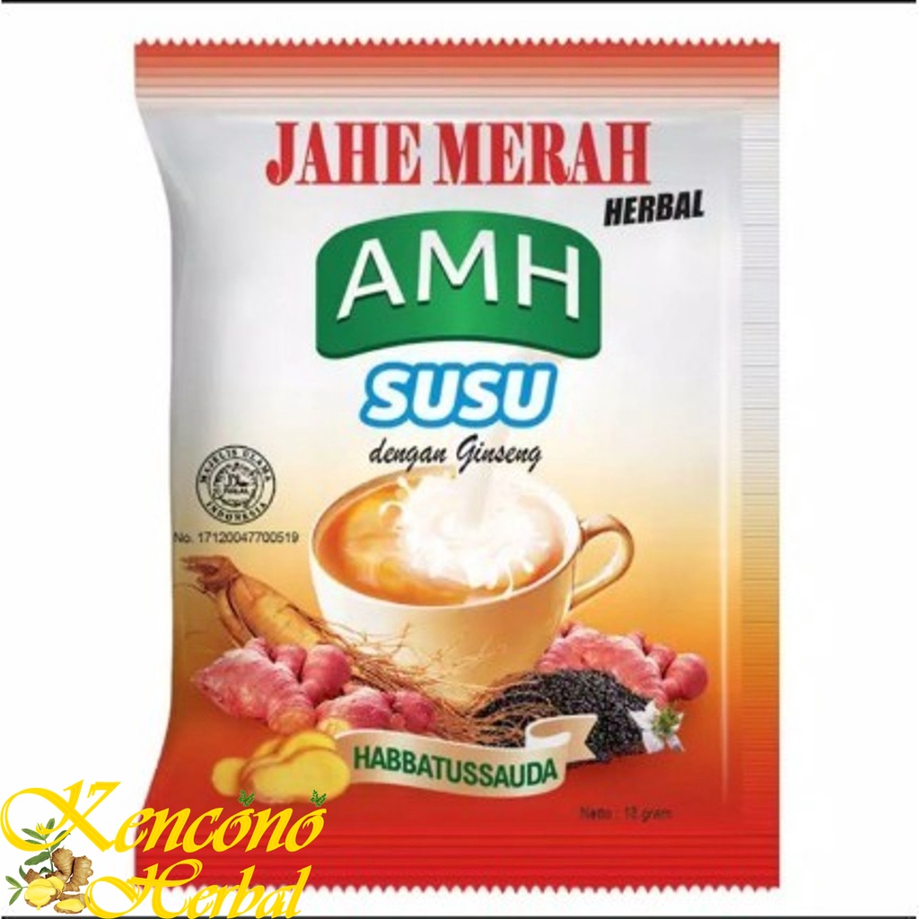 

Jahe Merah AMH SUSU Herbal dengan Dan Habbatussauda - Per RENCENG