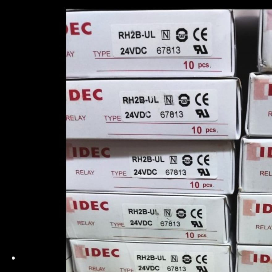 Original RELAY IDEC RH2B-UL 24VDC / RH2BUL 24V RH2B / RH2B-U 24 VDC V