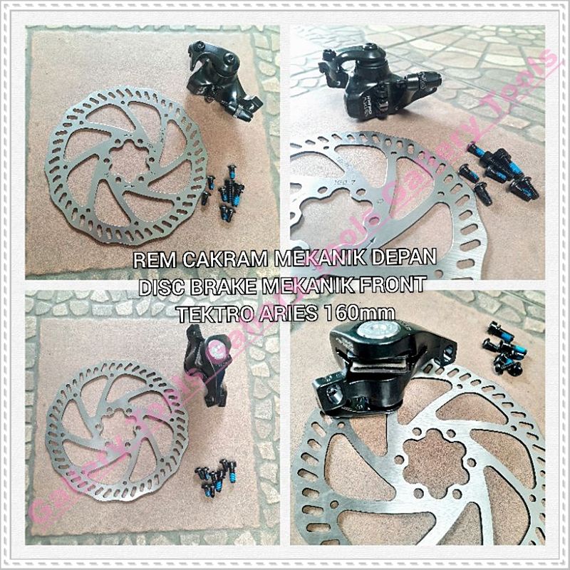 REM CAKRAM MEKANIK DISC BRAKE MEKANIK TEKTRO ARIES 160mm Belakang Sepeda aksesoris sparepart