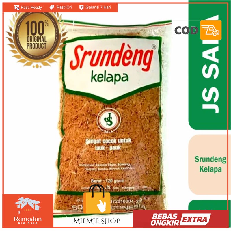 

JS Sala Srundeng Serundeng Kelapa Manis Gurih 120 gr