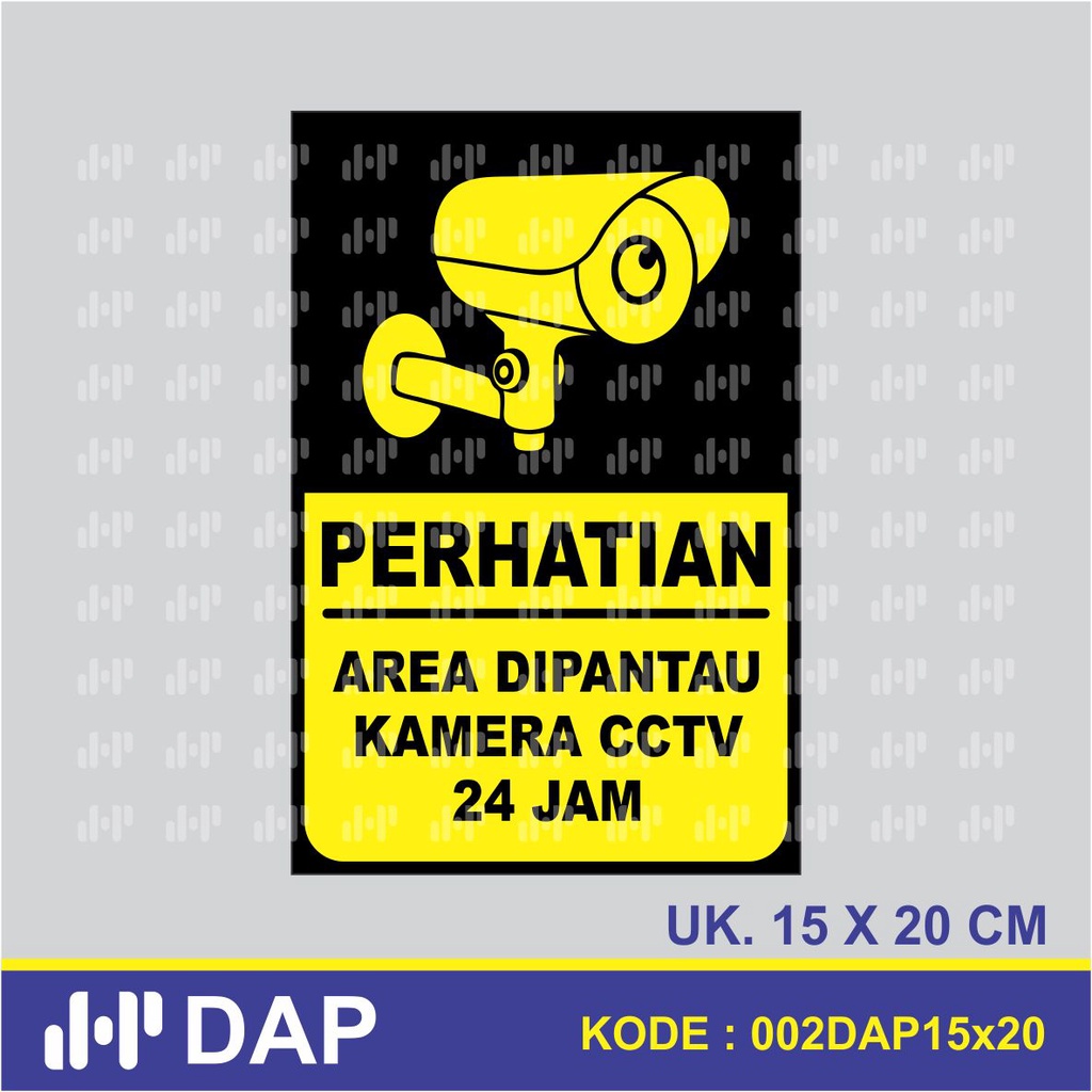 

002 - STIKER CCTV 24 JAM - VINNYL - TERBAIK