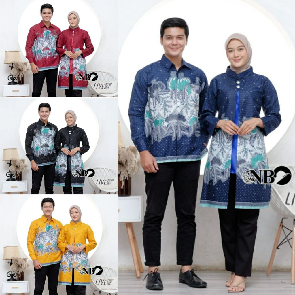 Maura Couple - Sania Ruffle Batik Couple Ori Ndoro Jowi DNT Garansi Termurah Shopee - BUSANA SOLO