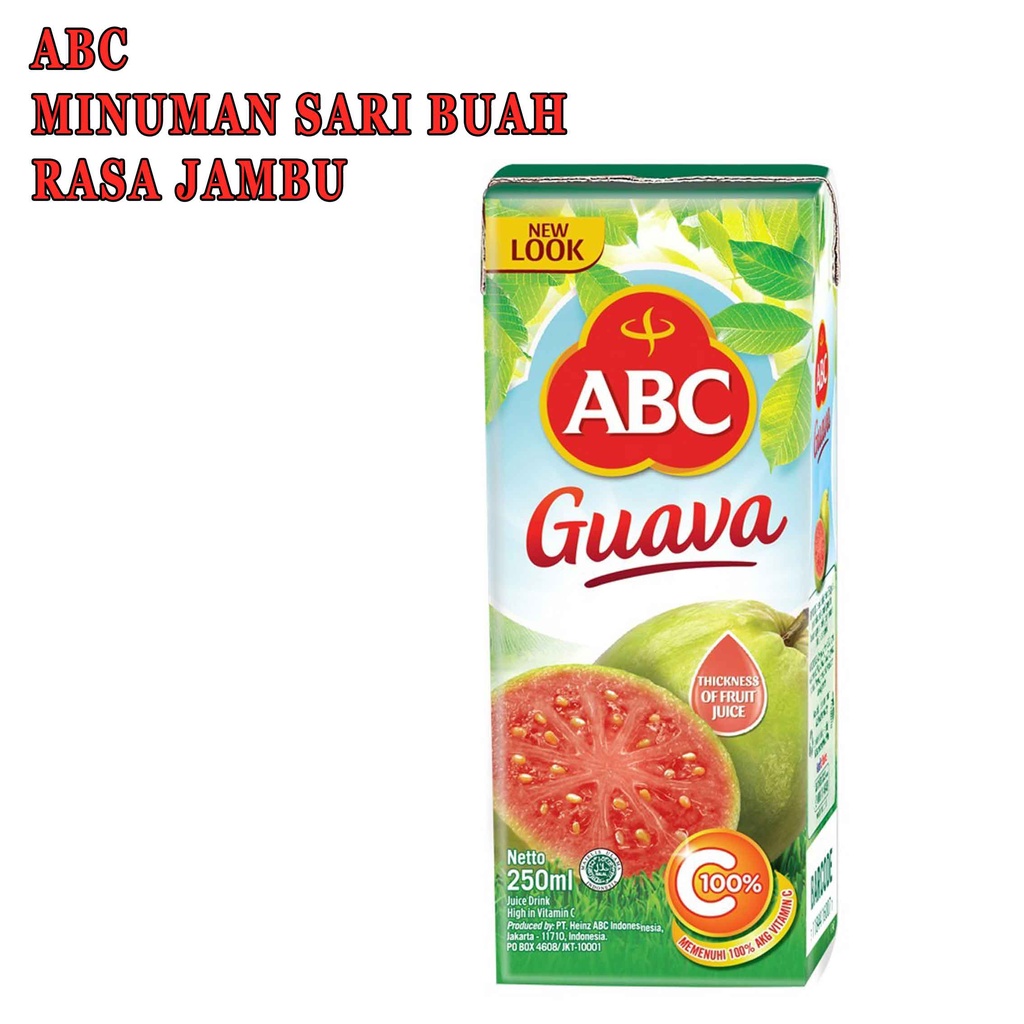 Minuman Sari Buah * ABC Juice Jambu * Rasa Jambu * 250ml