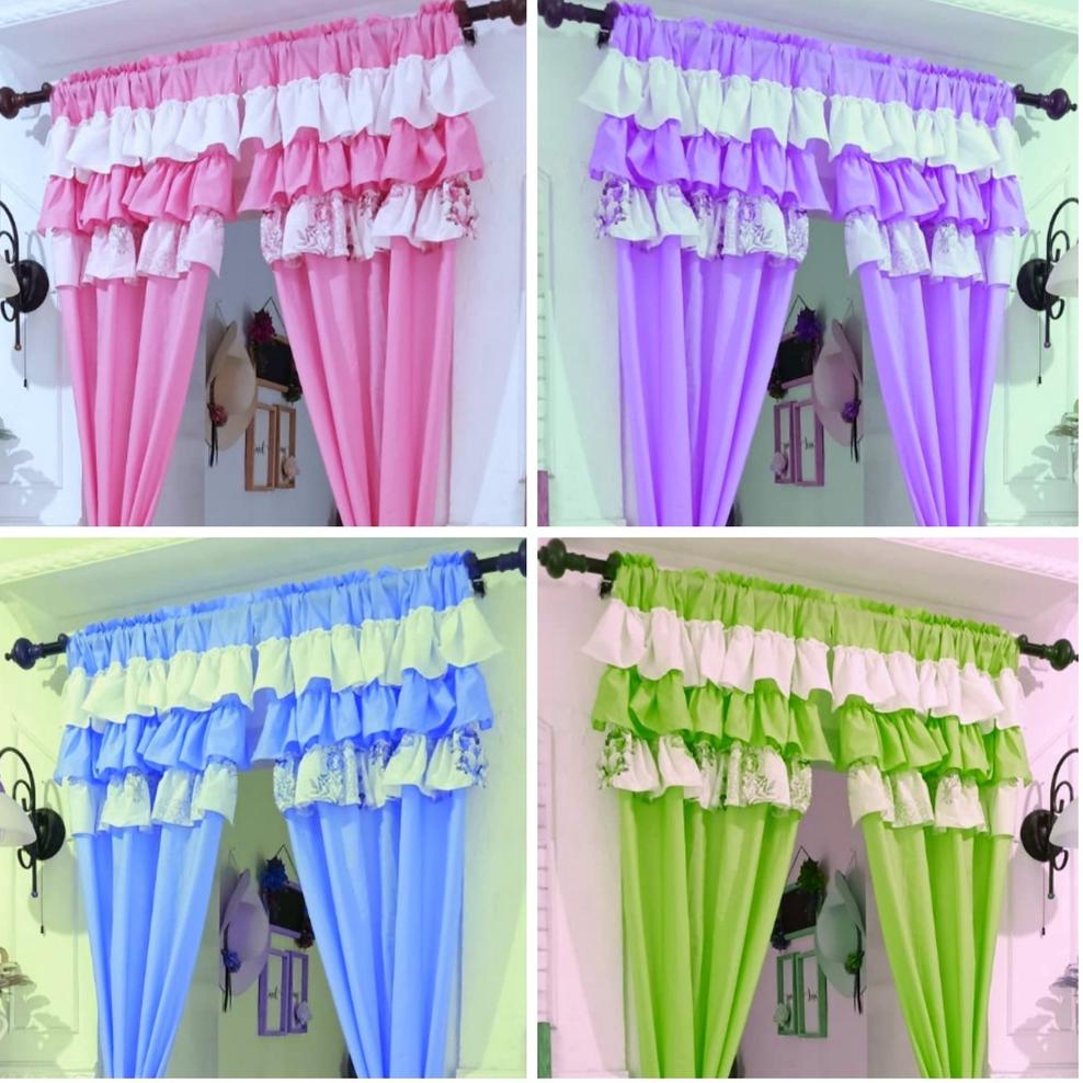 TERBARU Gorden Poni Rumbai Ring 10 Polos Gorden Jendela Gorden Pintu Gorden Murah