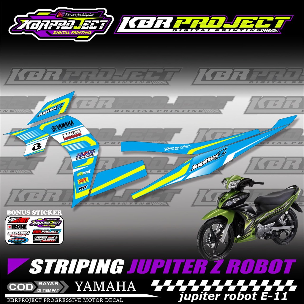 JUPITER Z ROBOT 2003  STIKER MOTOR KEREN Stiker Striping JUPITER Z ROBOT 2003 Lis Variasi Stiker Mot