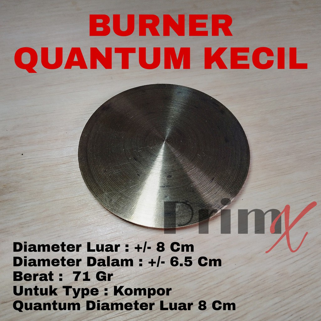 Burner kuningan quantum 80 mm - burner quantum kecil - burner 80 quantum