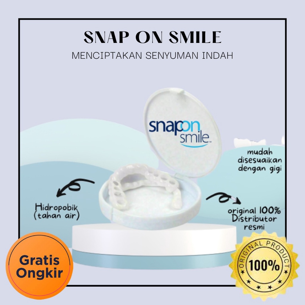 Snap On Smile Authentic / Gigi Palsu 1 set Snap On Smile