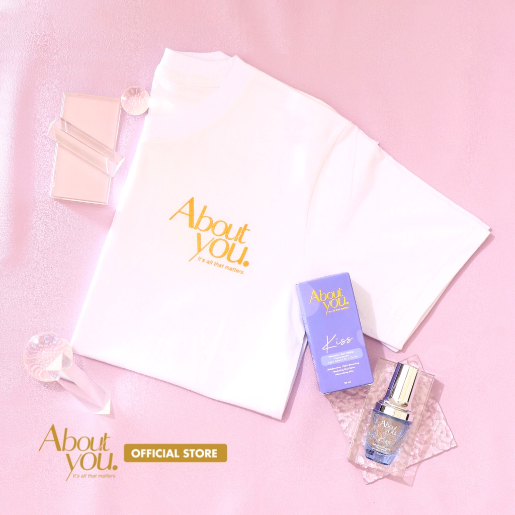 Mencerahkan, Menghilangkan Flek Hitam dan Mengencangkan Kulit Wajah / About You Kiss Serum / 2% Alph