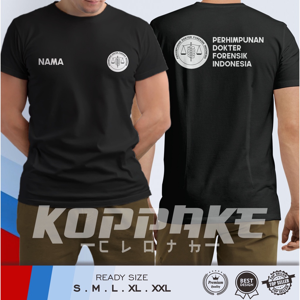 Kaos Baju PDFI Perhimpunan Dokter Forensik Indonesia Gratis Nama Kaos Distro Kesehatan