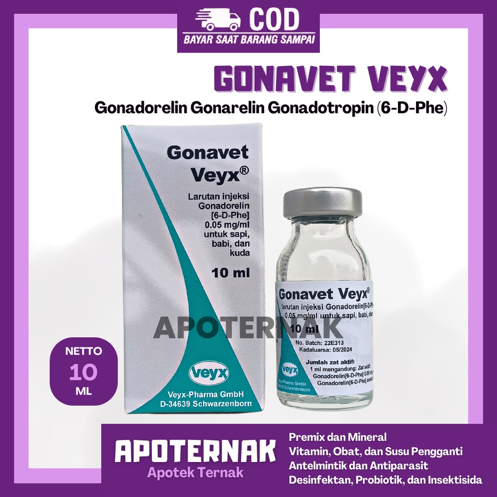 GONAVET VEYX 10 mL | (Gonarelin gnrh) Like Fertagyl Conceptase