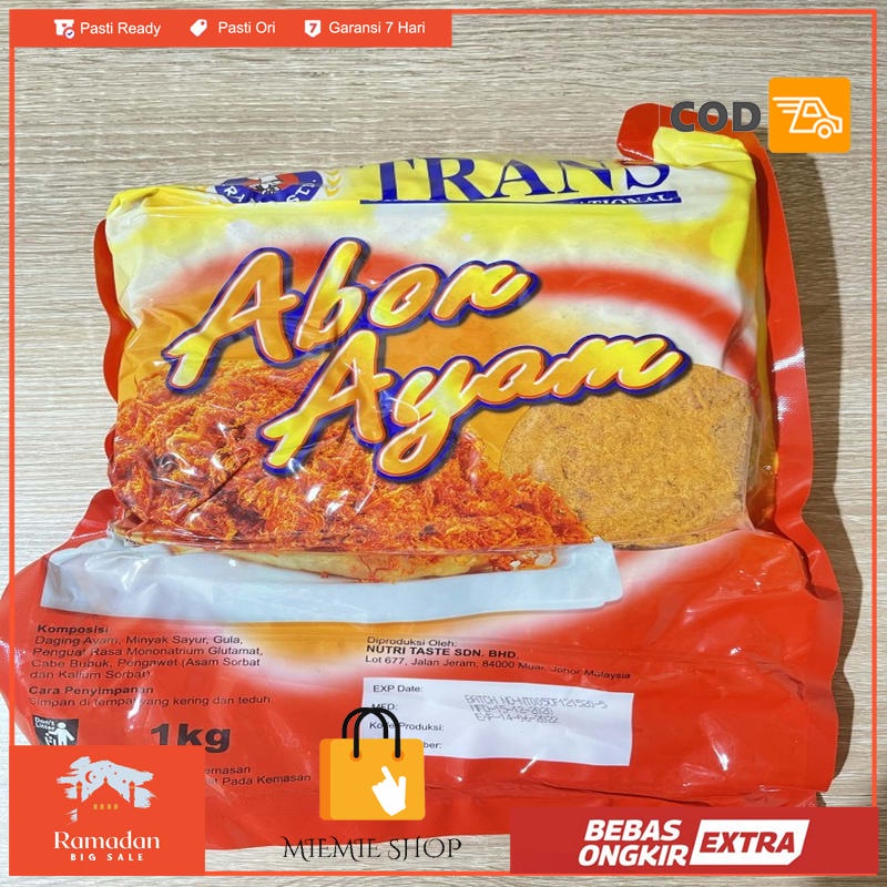 

Trans Abon Rasa Ayam Pedas 1kg