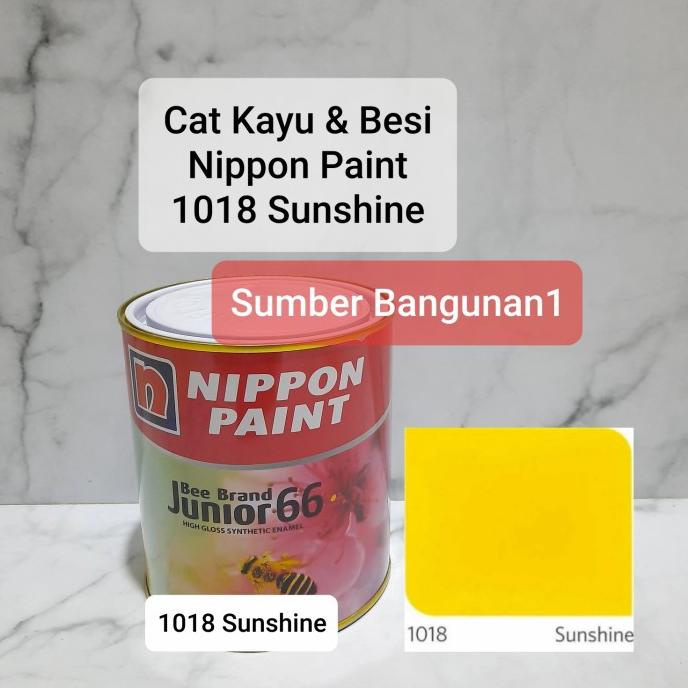 Sale Cat Kayu Besi 1018 Sunshine Nippon Paint Junior Kuning 1Kg Cat Minyak Termurah