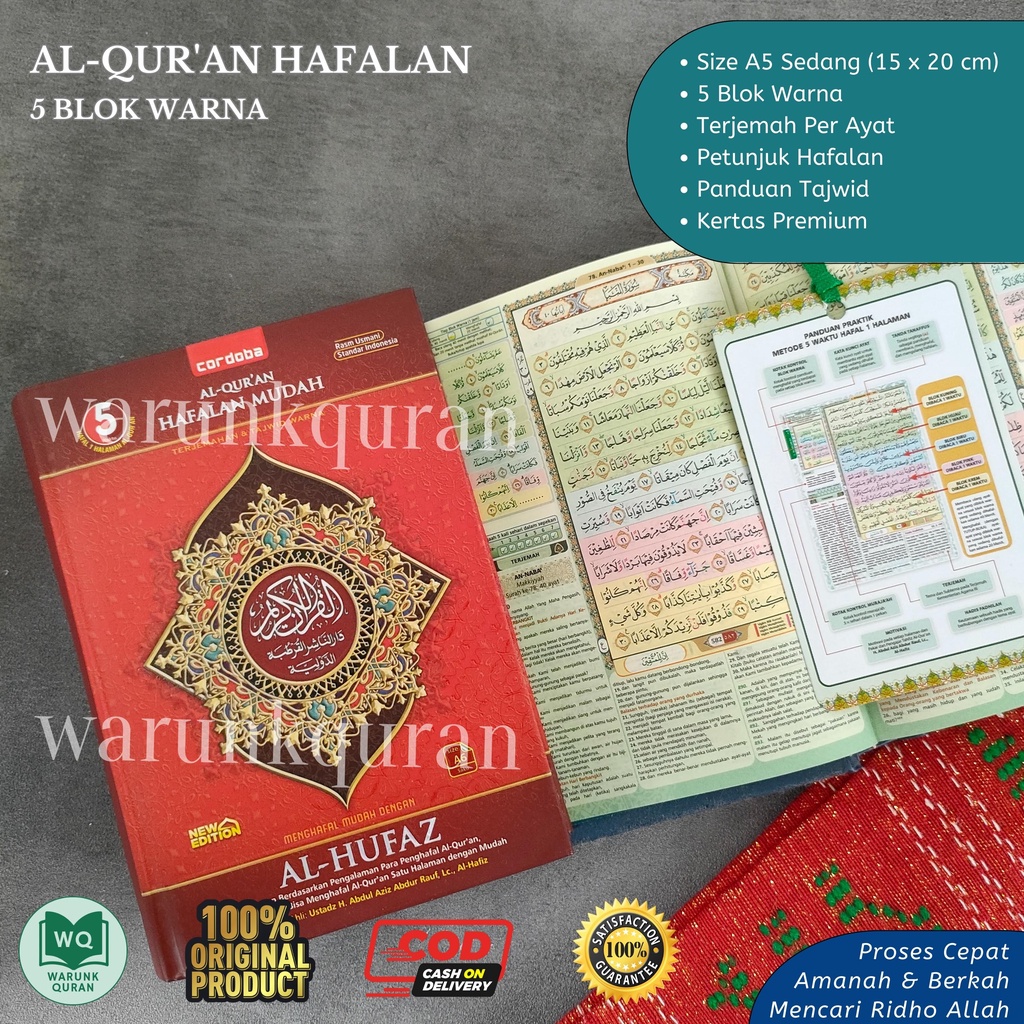 Quran Hafalan Hufaz A5 Terjemahan Cordoba A5 Sedang