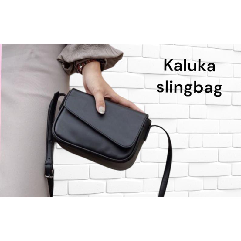 Slingbag Wanita Kaluka Tas Selempang Cewek Perempuan Tali Rantai Terbaru IrvanBagshop