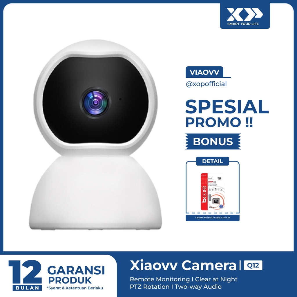 Xiaovv 360° Security Camera Q12 1080P CCTV IP Camera Original
