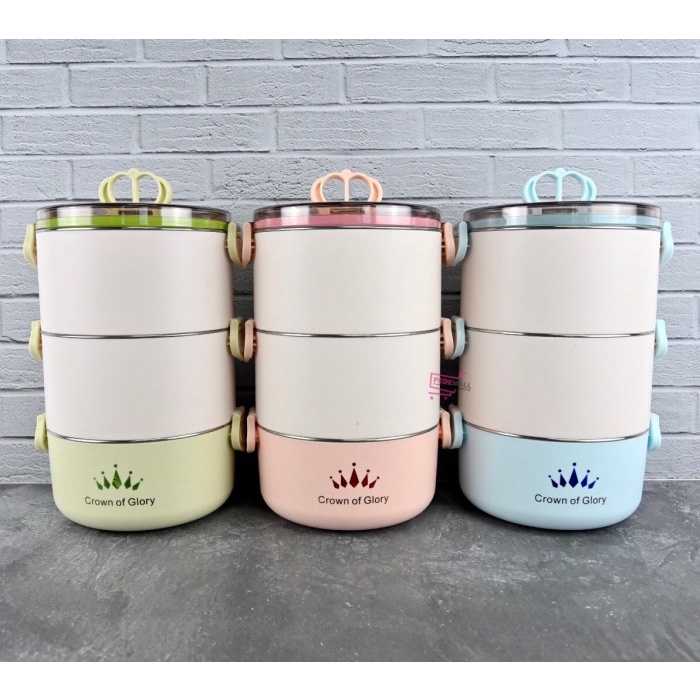 Rantang Rantang Makan Susun 3 / Rantang Makan Set / Rantang Sayur Susun