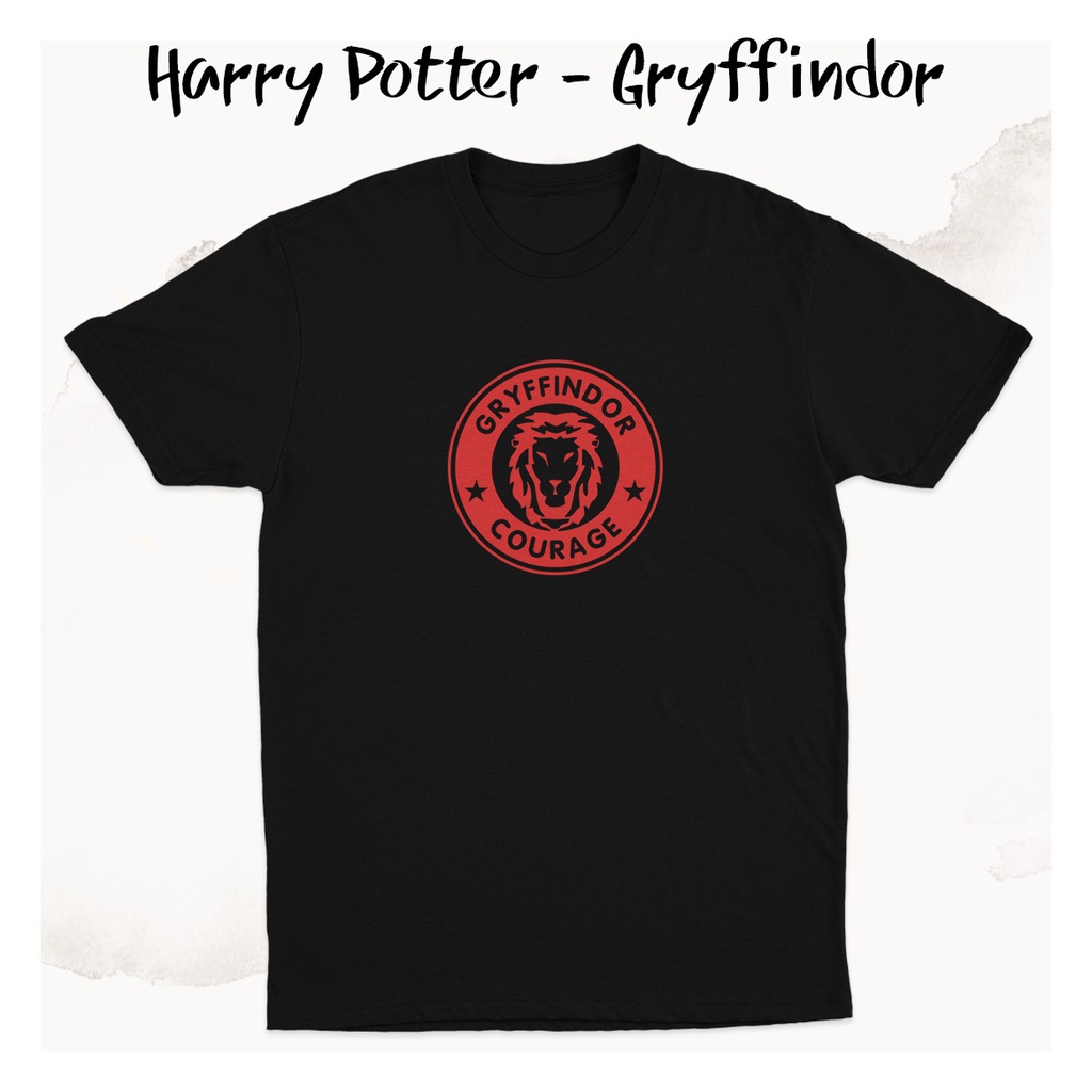 Kaos Harry Potter Houses Gryffindor Slytherin Hufflepuff Ravenclaw