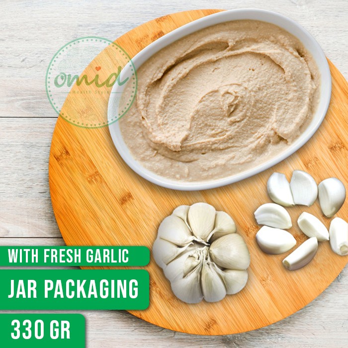 

[Ready Stock]-Cod Hummus with Fresh Garlic, Fresh Lemon, Salt, and Olive Oil - 330 gr - 330gr, with tahini