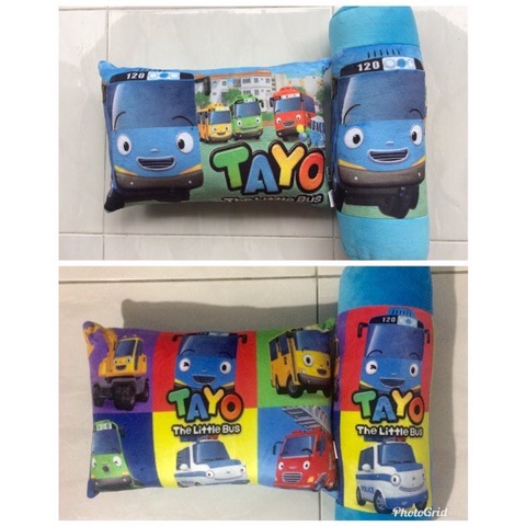 Bantal guling Tayo little bus SET