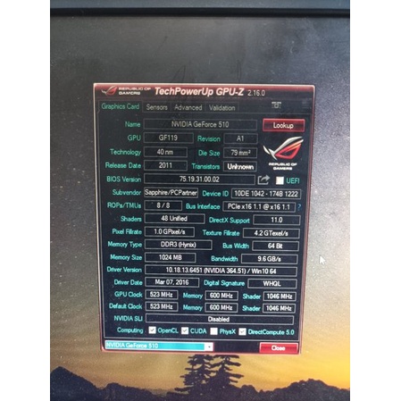 Vga Mini Pc Nvidia Geforce 510 1 Gb 64 Bit Ddr3 Ada Hdmi Dan Port Vga Terbaru Murah Bagus