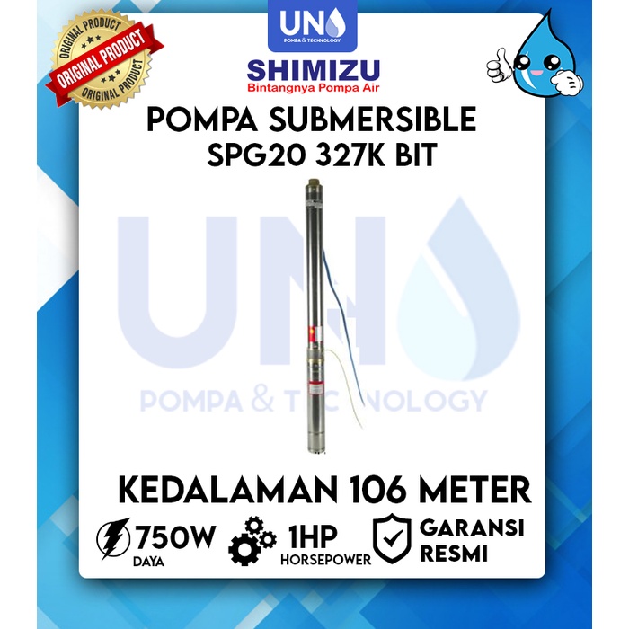 Pompa air Shimizu Submersible Pump 3&quot; SPG 20 327K (1 HP)