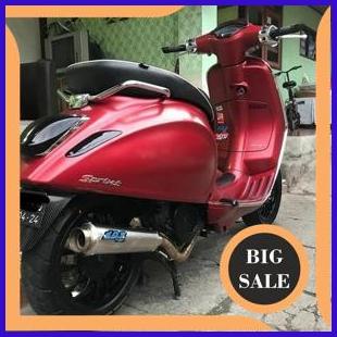Knalpot Racing DOS Titan Full System Vespa Matic LX Sprint Iget Primavera DLL 1M4R23 accessories