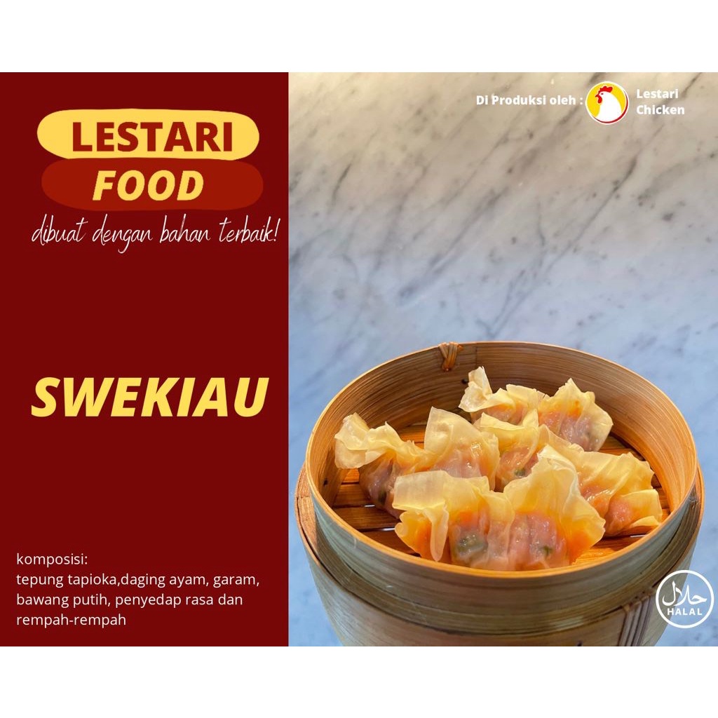 

SWEKIAU (ISI 10 PCS) | GYOZA | SWEKIAU GYOZA FROZEN PREMIUM | LESTARI FOOD