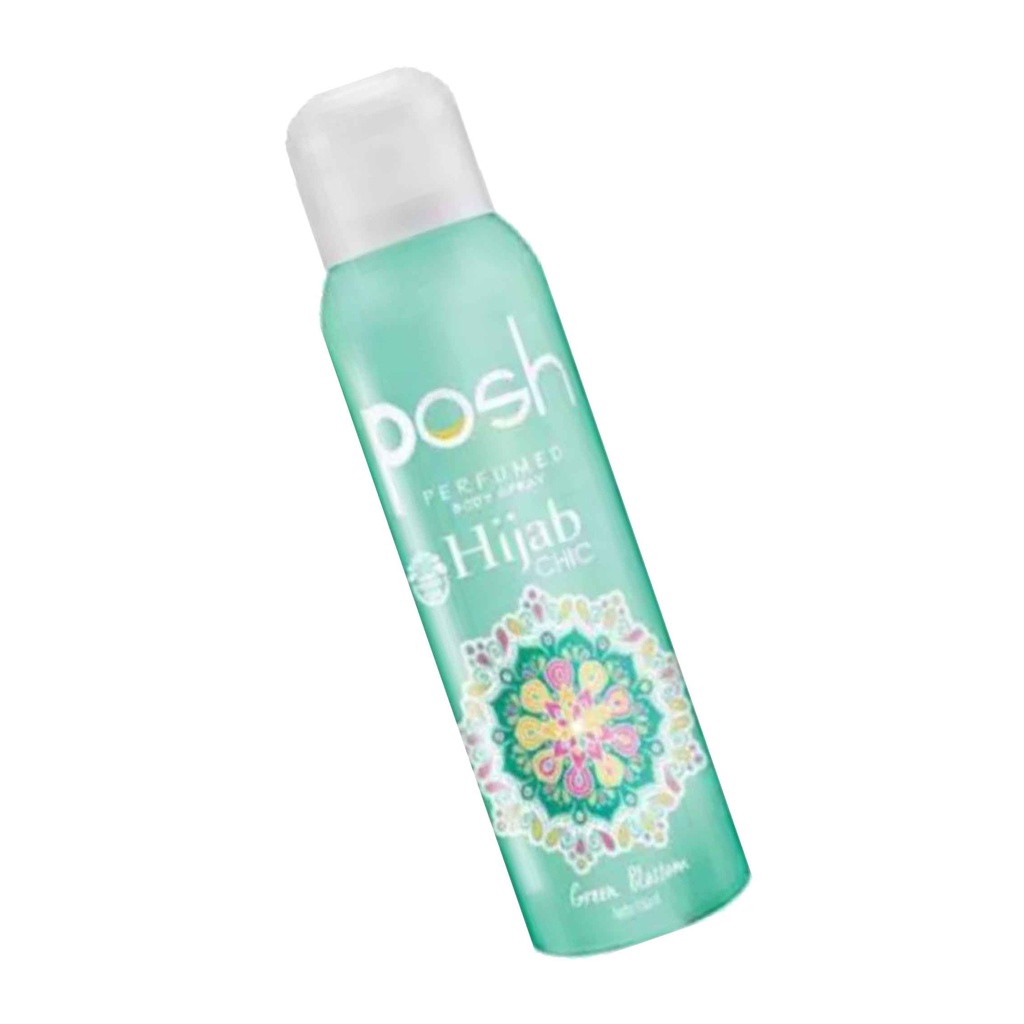 Posh Perfumed/ Body Spray Hijab Chic / Minyak Wangi Green Blossom/150ml