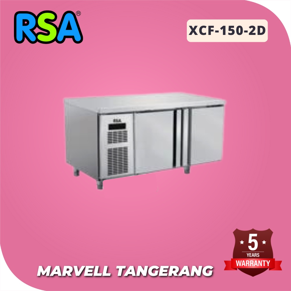 UNDERCOUNTER FREEZER 2 PINTU RSA XCF-150-2D STAINLESS STEEL