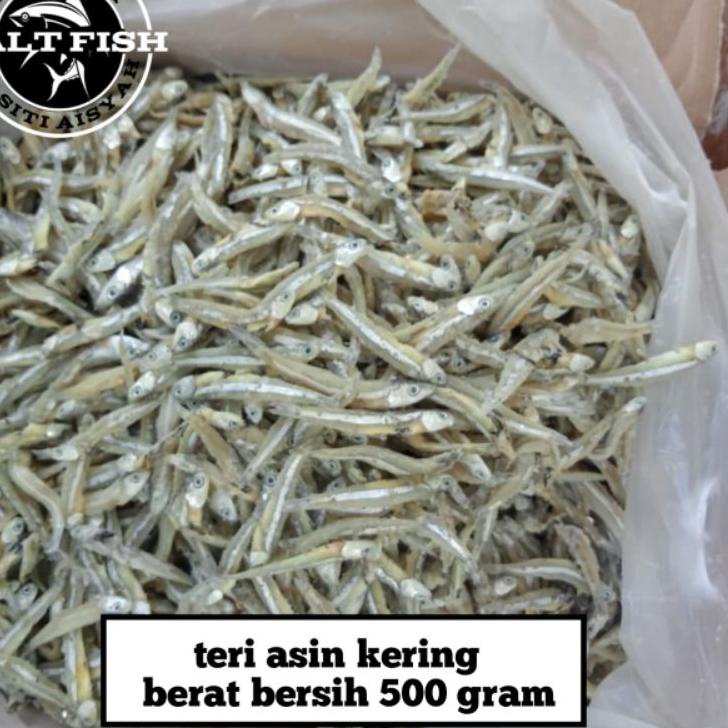 

[Terkece Se-RI] teri asin kering/ teri bulet= 500gram