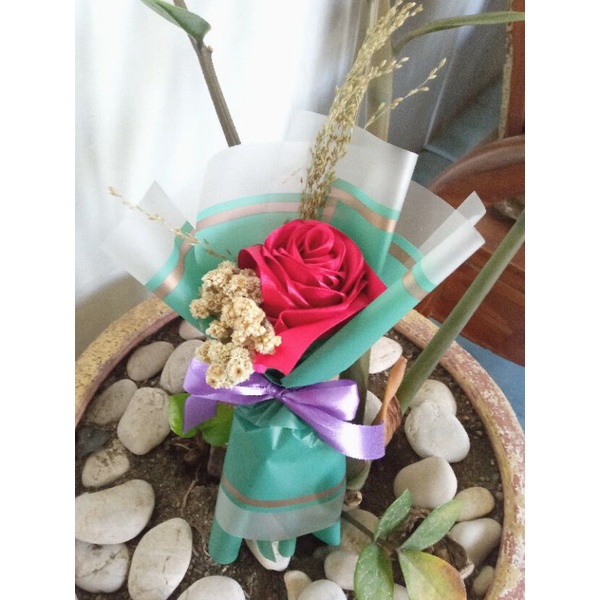 BUKET MAWAR 1 TANGKAI