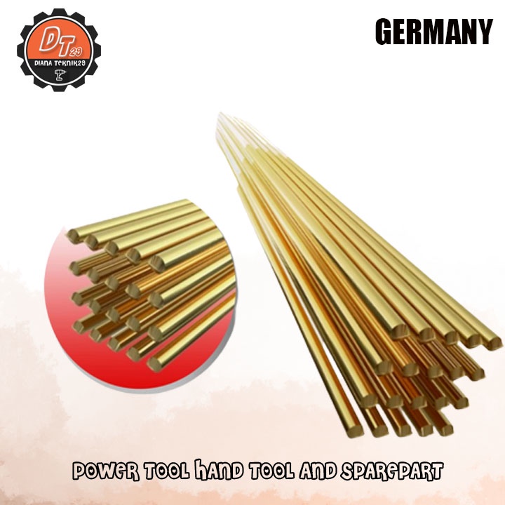 Kawat las kuningan 3mm made in Germany / Kawat las kuningan panjang 1 meter termurah / kawat las kun
