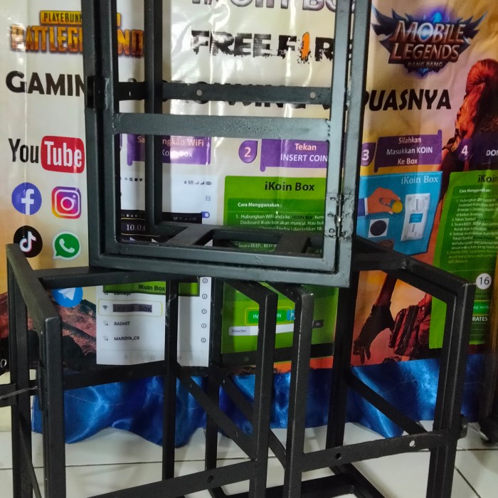 Kosu Wifi Koin Kandang Kotak Besi Ikoinbox