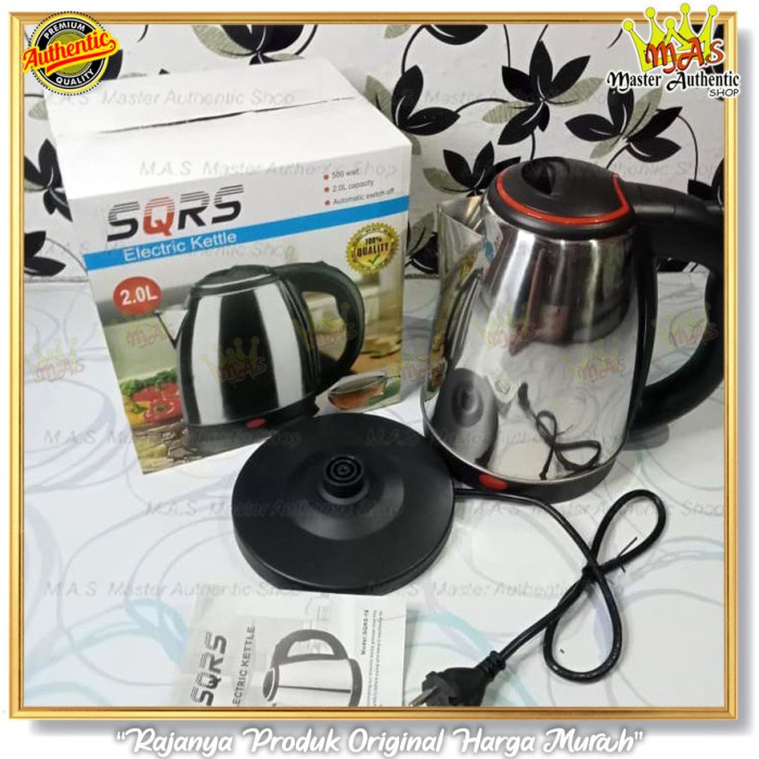 Teko Listrik Stainless Portable Best Seller Vintage Premium Terbaru P6D0 Berkualitas Multifungsi Pro