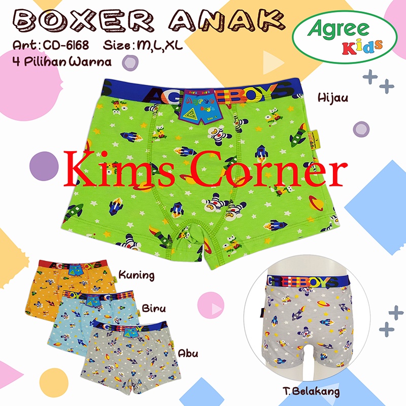 1PCS CELANA DALAM ANAK AGREE CD ANAK AGREE KIDS 6168