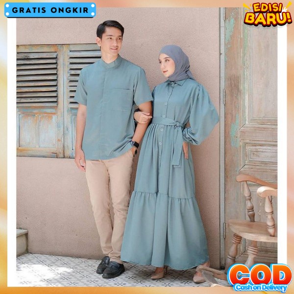 Pakaian Cuple Pria Dan Wanita Gamis Couple Suami Istri Bj Kopel Pasangan Kekinian Baju Couple Suami 