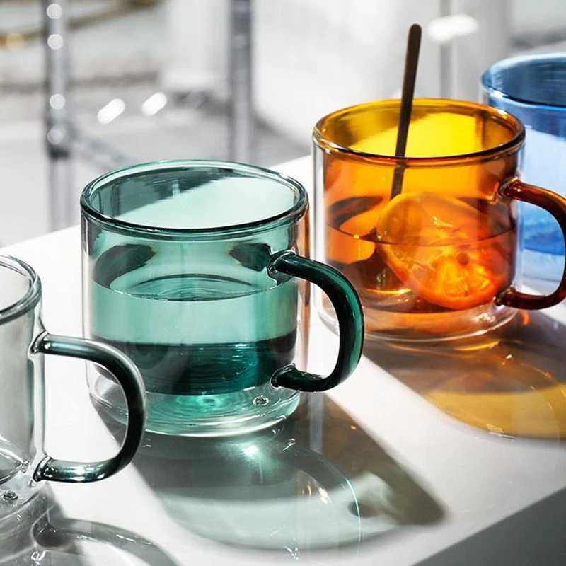 (BISA COD) FTIHSHP GU26C Gelas Mug Coffee Tea Glass 250ml - HJJT-01