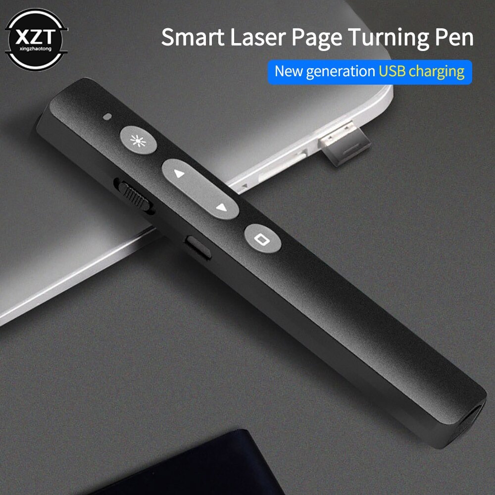 Laser Pointer Presentasi Pen Remote Wireless 2.4 GHz - N35 - Black