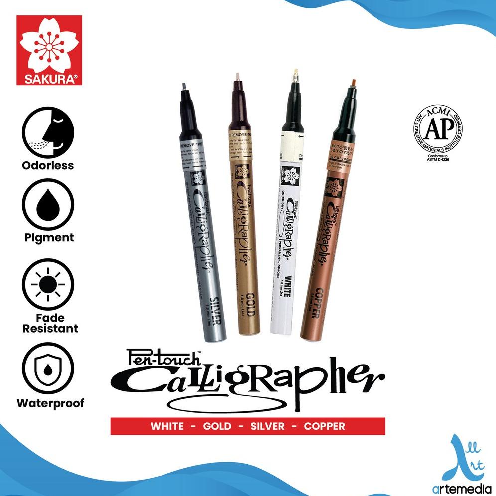 

Pena Kaligrafi Permanen Sakura Pen Touch Calligrapher Paint Marker