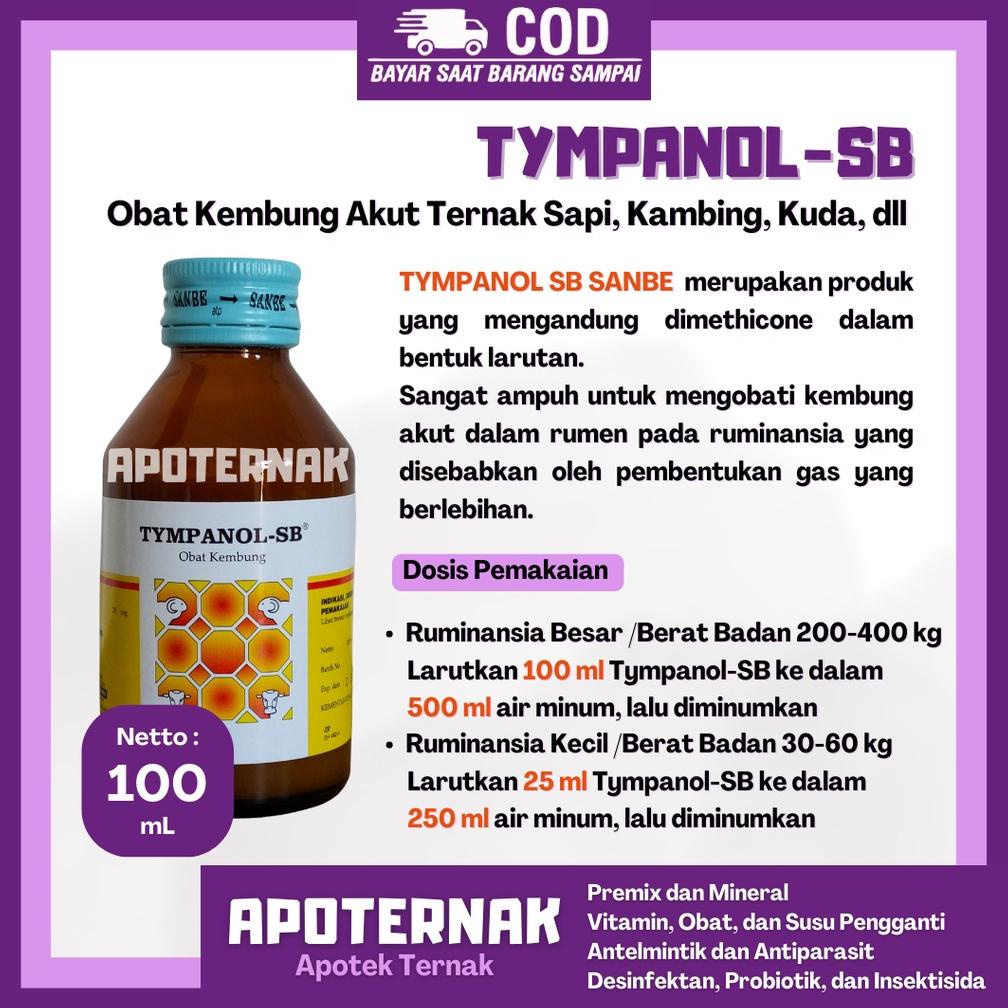 Viral TYMPANOL SB Injeksi | Obat Kembung Akut Hewan Ternak Sapi Kambing Domba Kuda dll | SANBE | Apo