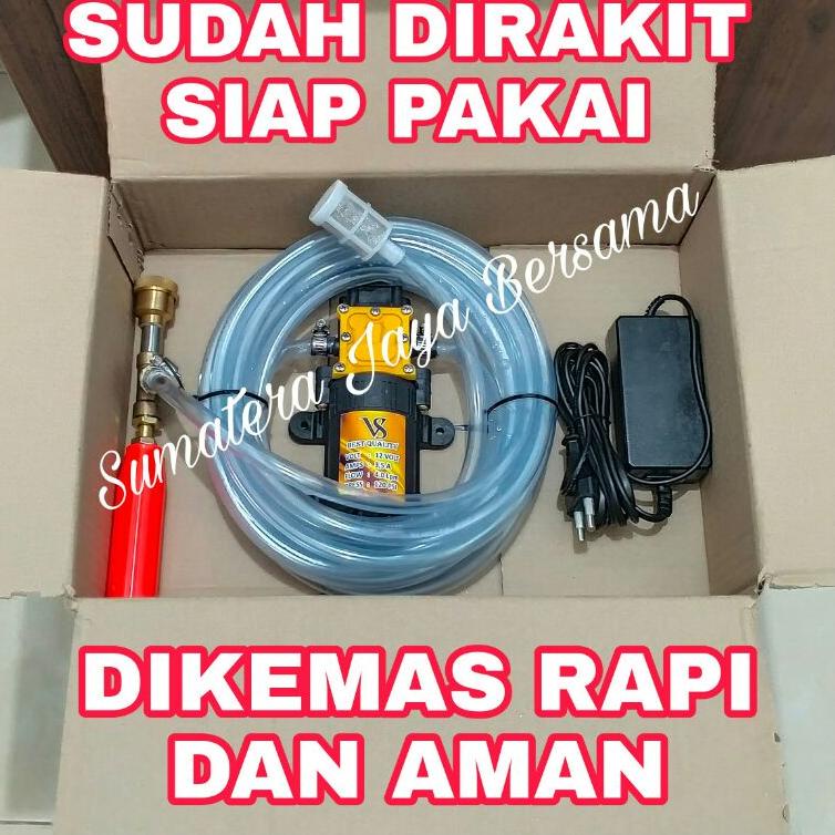 ➨ Alat cuci motor steam mini Mesin pompa dc cuci ac motor mobil setim stim mini ✺