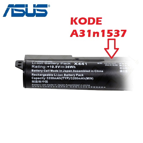 ORIGINAL BATERAI ASUS A31n1537 X441 X441S X441SA X441SC X441U X441UA X441UB X441UV X441UX X441B X441BA X441M X441MA X441MB X441N X441NA X441NB X441NC A441 A441U A441UA A441UV A441S A441SA A441SC R414 R414B R414BA R414M R414MA R414MB R414S R414SA R414SC