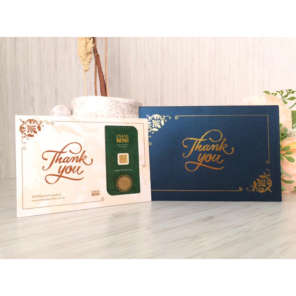 EMAS MINI GIFT SERIES "THANK YOU", 0.5 GRAM 1 GRAM ,HADIAH,MINI,LM MINI