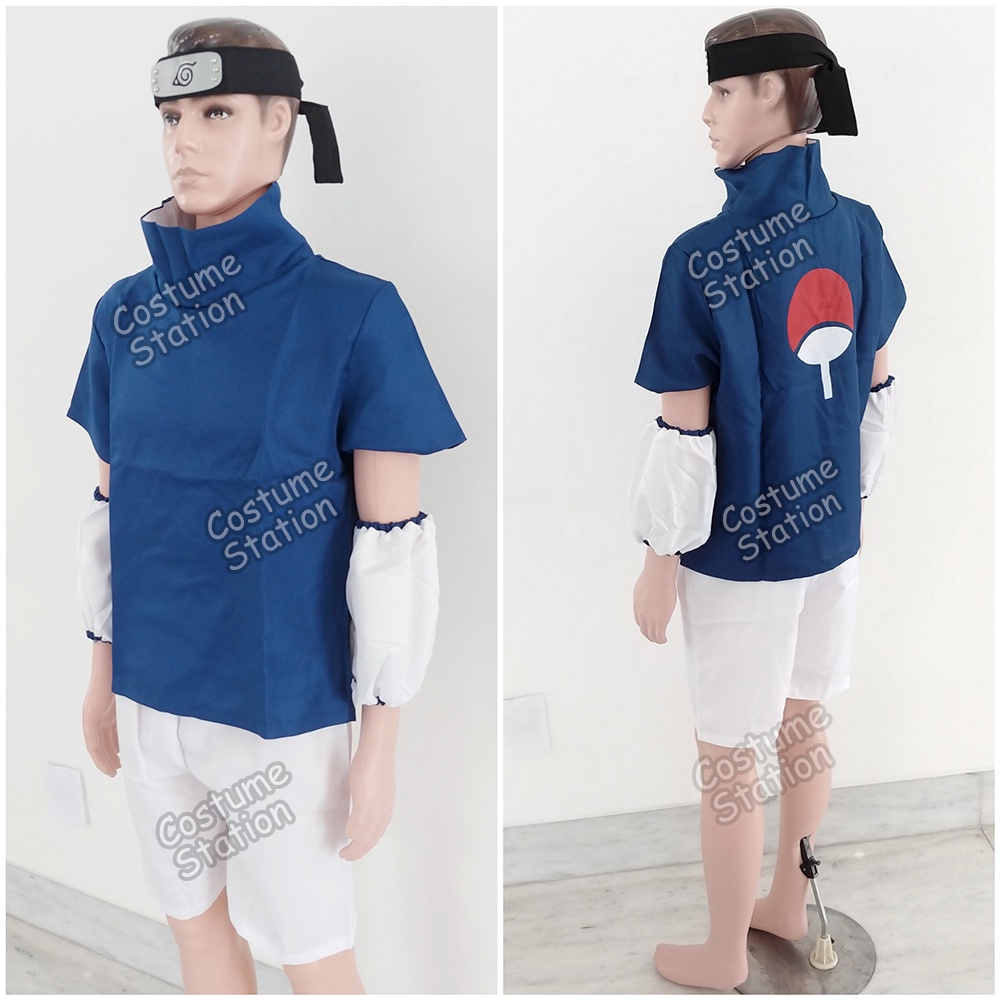 Kostum Sasuke / Costume Naruto Ninja Konoha Anime Pria Dewasa