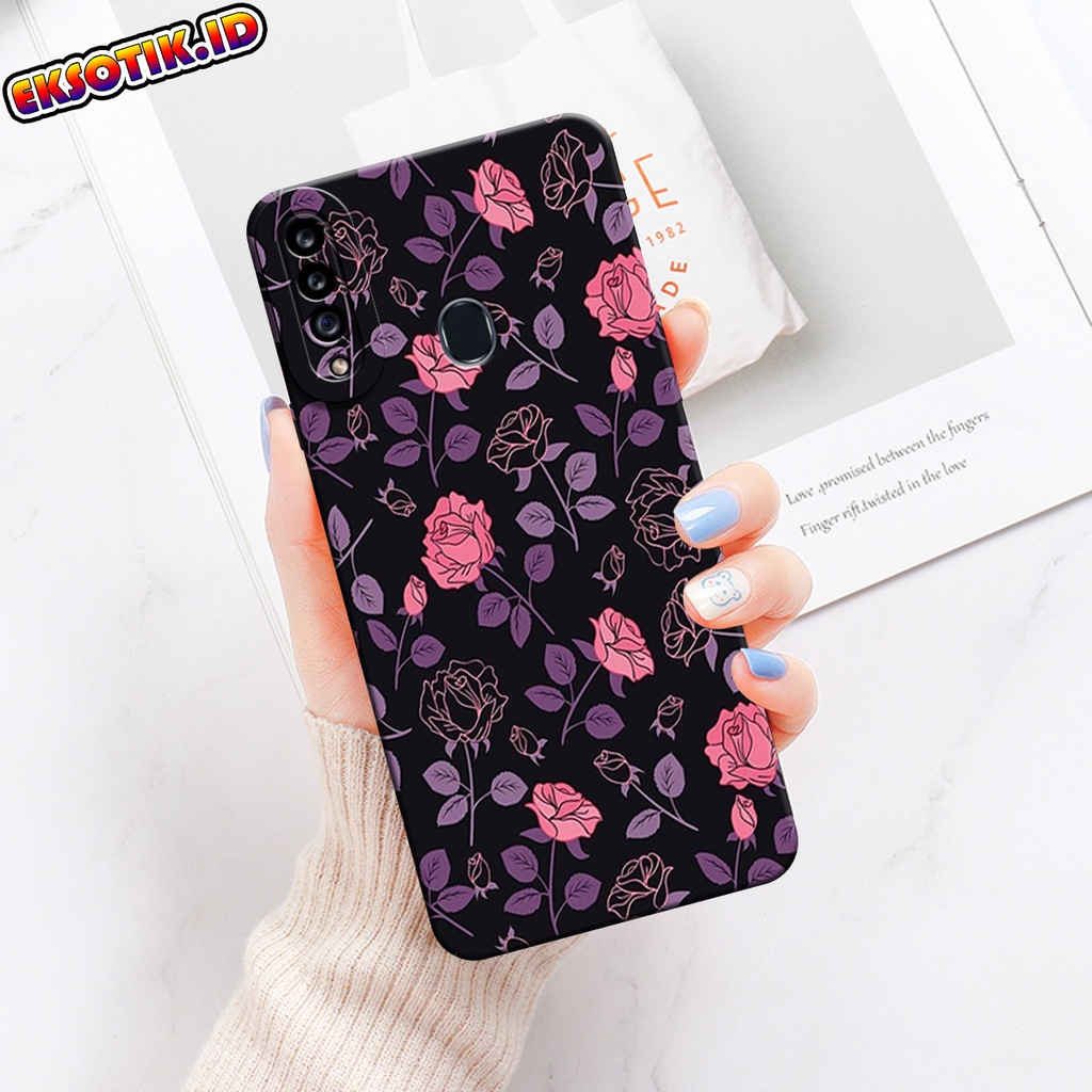 Case SAMSUNG A20S- Eksotik.id - Casing SAMSUNG A20S - Case BUNGA - Skin Handphone - Silikon SAMSUNG 
