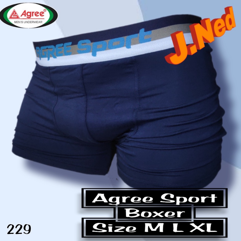 J229D (ISI 2 PCS) BOXER PRIA DEWASA AGREE SIZE M-XL