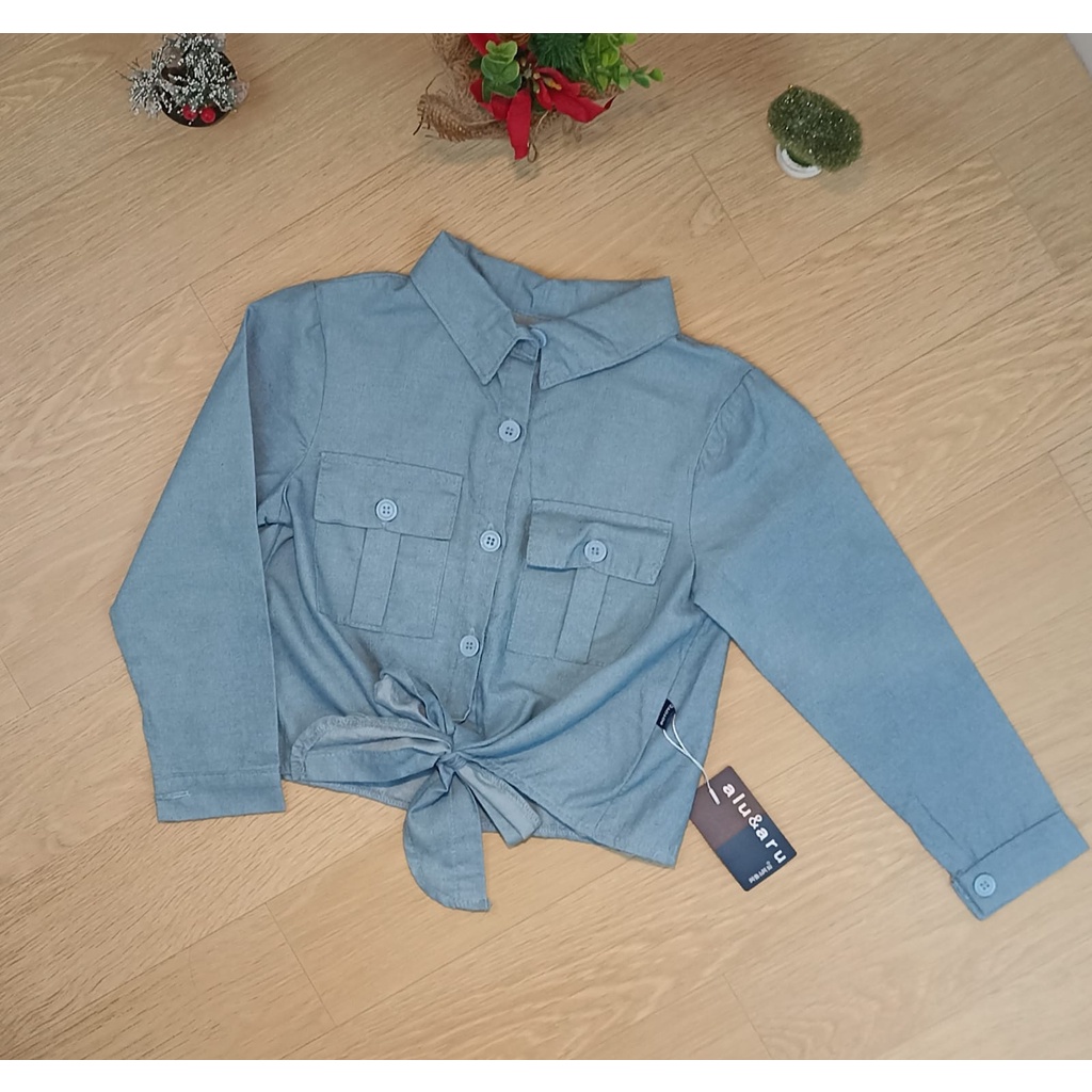 BLOUSE CROP TOP ANAK PEREMPUAN/ATASAN CROP TOP ANAK PEREMPUAN