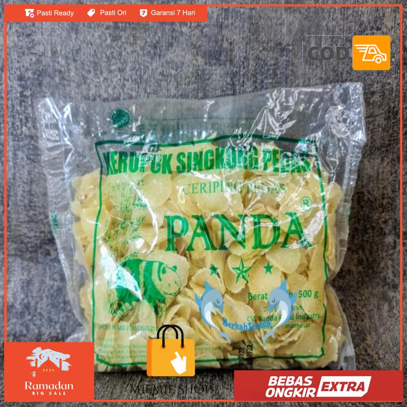 

PANDA Kerupuk Singkong Pedas 500gr / Ceriping Pedas Mentah