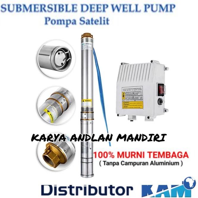 Diskon Mesin Pompa Air Satelit Pompa Celup Submersible Pump 0.33Hp 3In